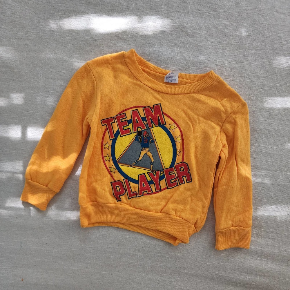 Vintage Football Crewneck Sweater 2t/3t
